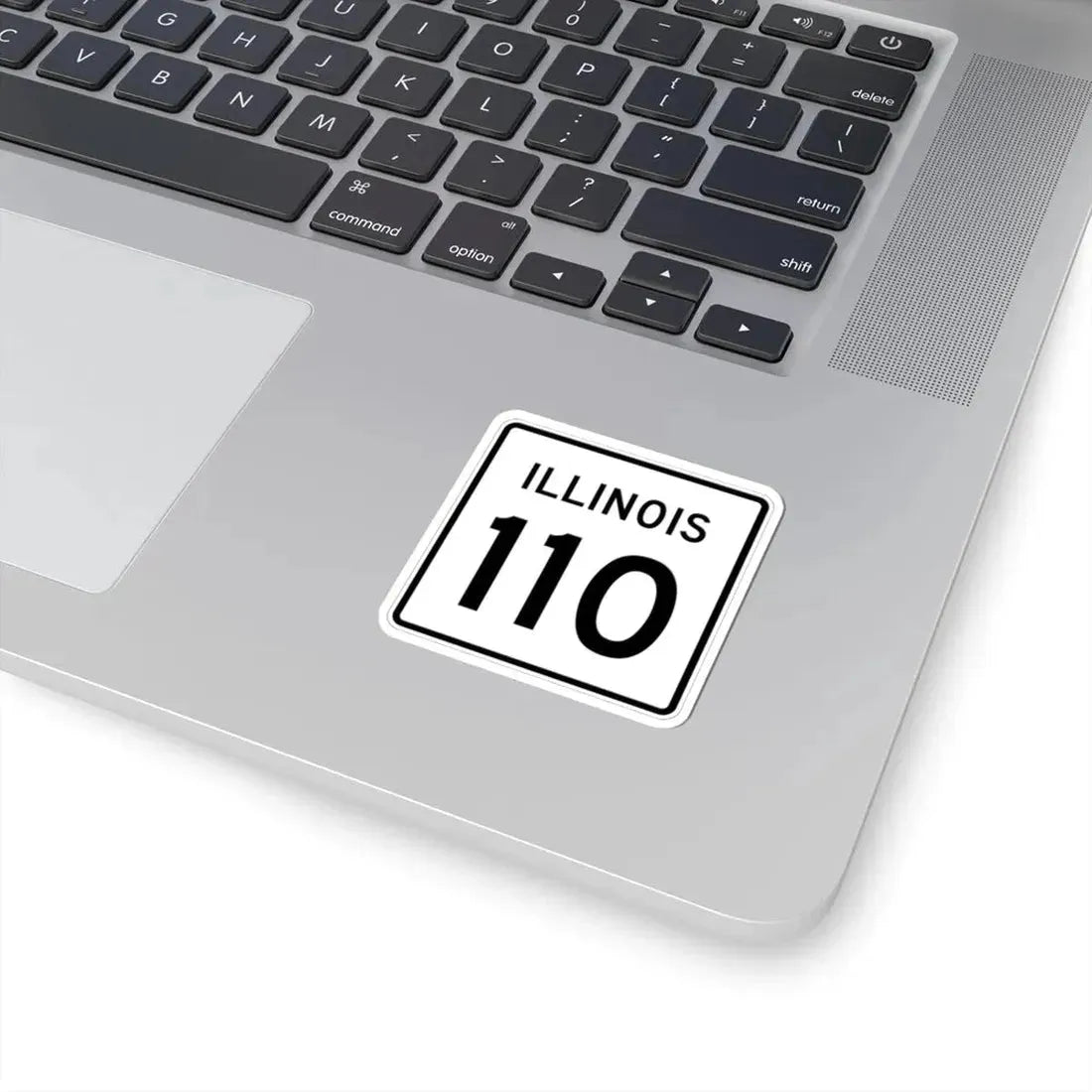 Illinois 110 (Illinois) (Road Sign) STICKER Vinyl Kiss-Cut Decal - The Sticker Space