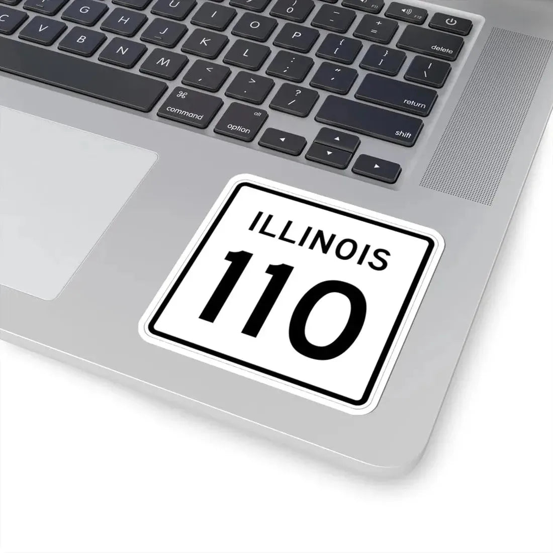 Illinois 110 (Illinois) (Road Sign) STICKER Vinyl Kiss-Cut Decal - The Sticker Space