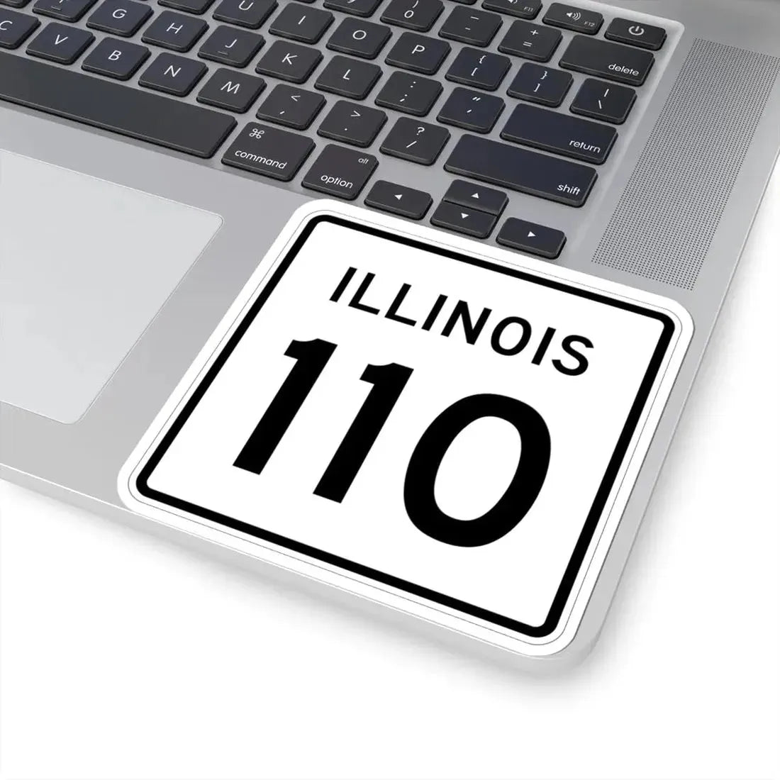 Illinois 110 (Illinois) (Road Sign) STICKER Vinyl Kiss-Cut Decal - The Sticker Space