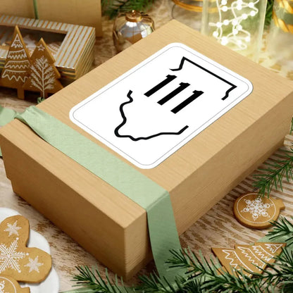 Illinois 111 1950 (Illinois) (Road Sign) STICKER Vinyl Kiss-Cut Decal - The Sticker Space