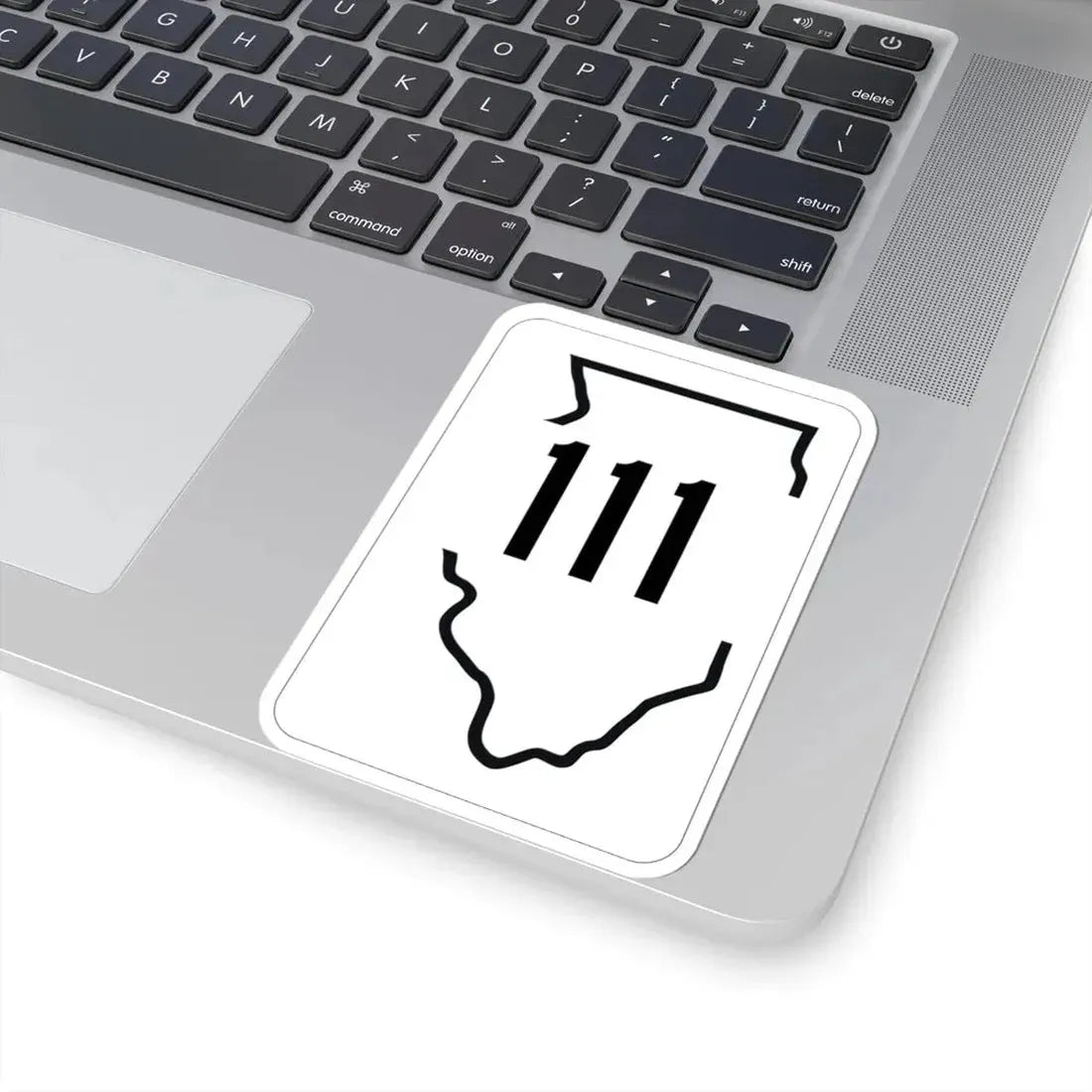 Illinois 111 1950 (Illinois) (Road Sign) STICKER Vinyl Kiss-Cut Decal - The Sticker Space