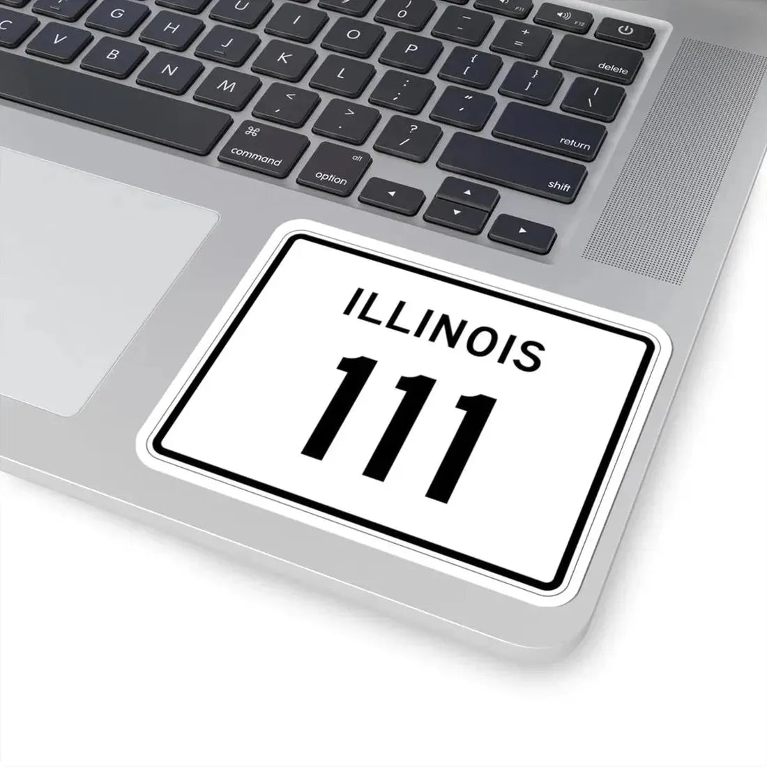 Illinois 111 (Illinois) (Road Sign) STICKER Vinyl Kiss-Cut Decal - The Sticker Space