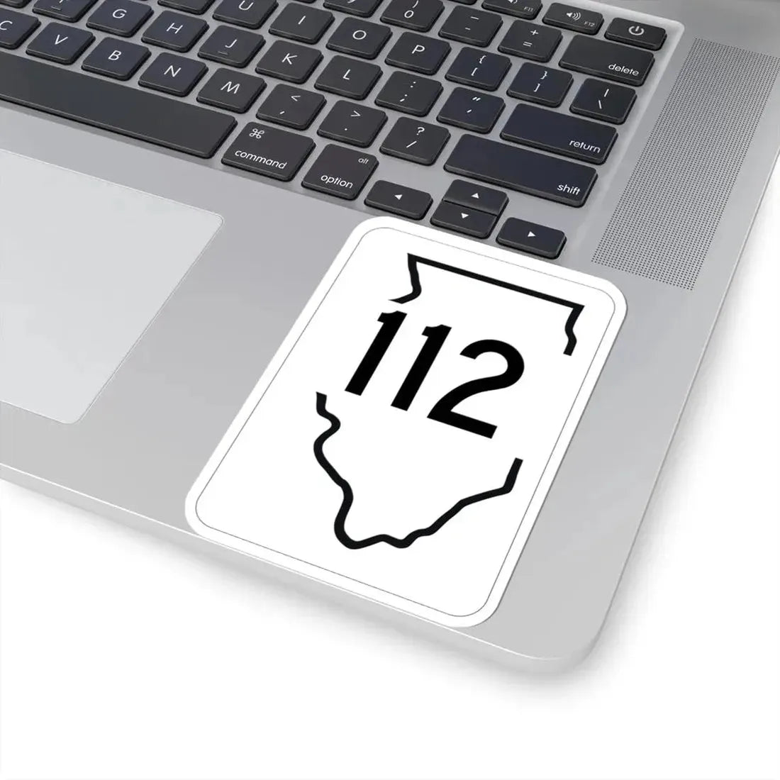 Illinois 112 1950 (Illinois) (Road Sign) STICKER Vinyl Kiss-Cut Decal - The Sticker Space