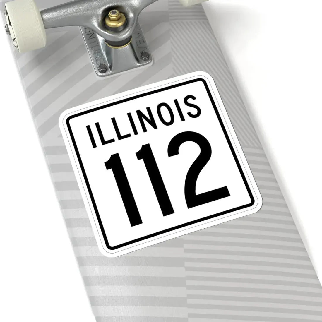 Illinois 112 1960 (Illinois) (Road Sign) STICKER Vinyl Kiss-Cut Decal - The Sticker Space