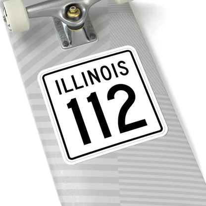 Illinois 112 1960 (Illinois) (Road Sign) STICKER Vinyl Kiss-Cut Decal - The Sticker Space