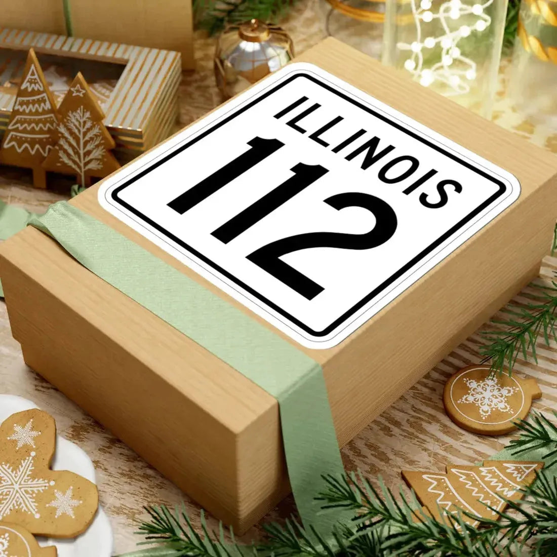 Illinois 112 1960 (Illinois) (Road Sign) STICKER Vinyl Kiss-Cut Decal - The Sticker Space