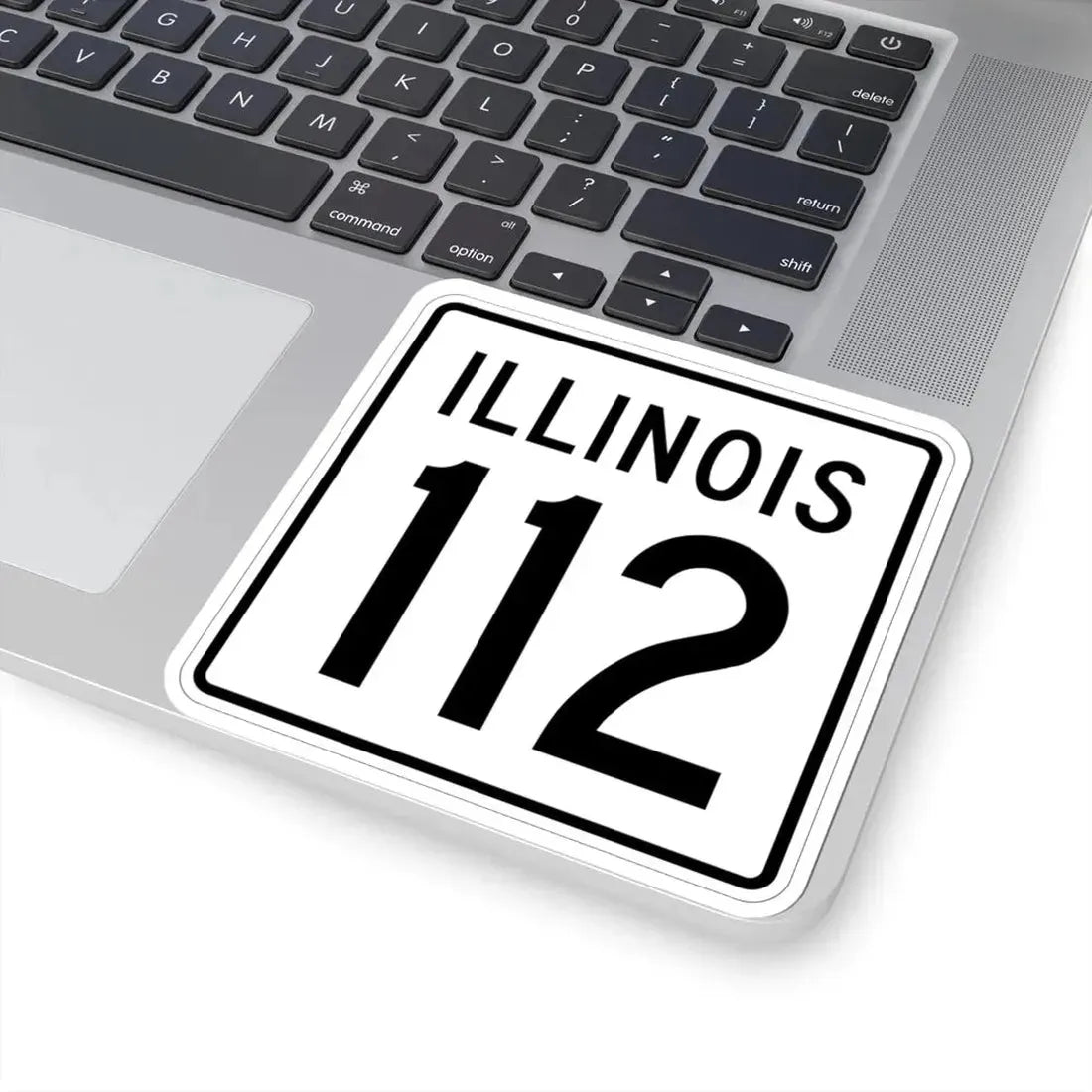 Illinois 112 1960 (Illinois) (Road Sign) STICKER Vinyl Kiss-Cut Decal - The Sticker Space