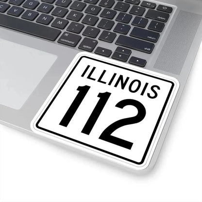 Illinois 112 1960 (Illinois) (Road Sign) STICKER Vinyl Kiss-Cut Decal - The Sticker Space