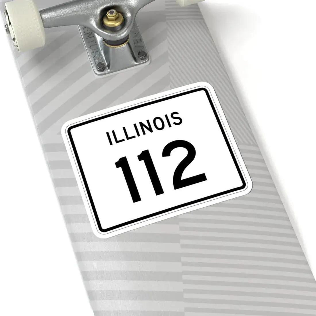 Illinois 112 (Illinois) (Road Sign) STICKER Vinyl Kiss-Cut Decal - The Sticker Space