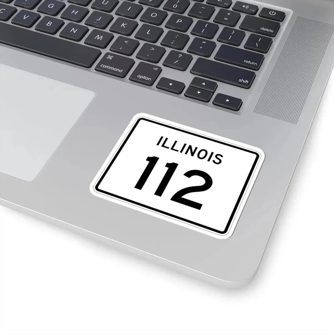Illinois 112 (Illinois) (Road Sign) STICKER Vinyl Kiss-Cut Decal - The Sticker Space