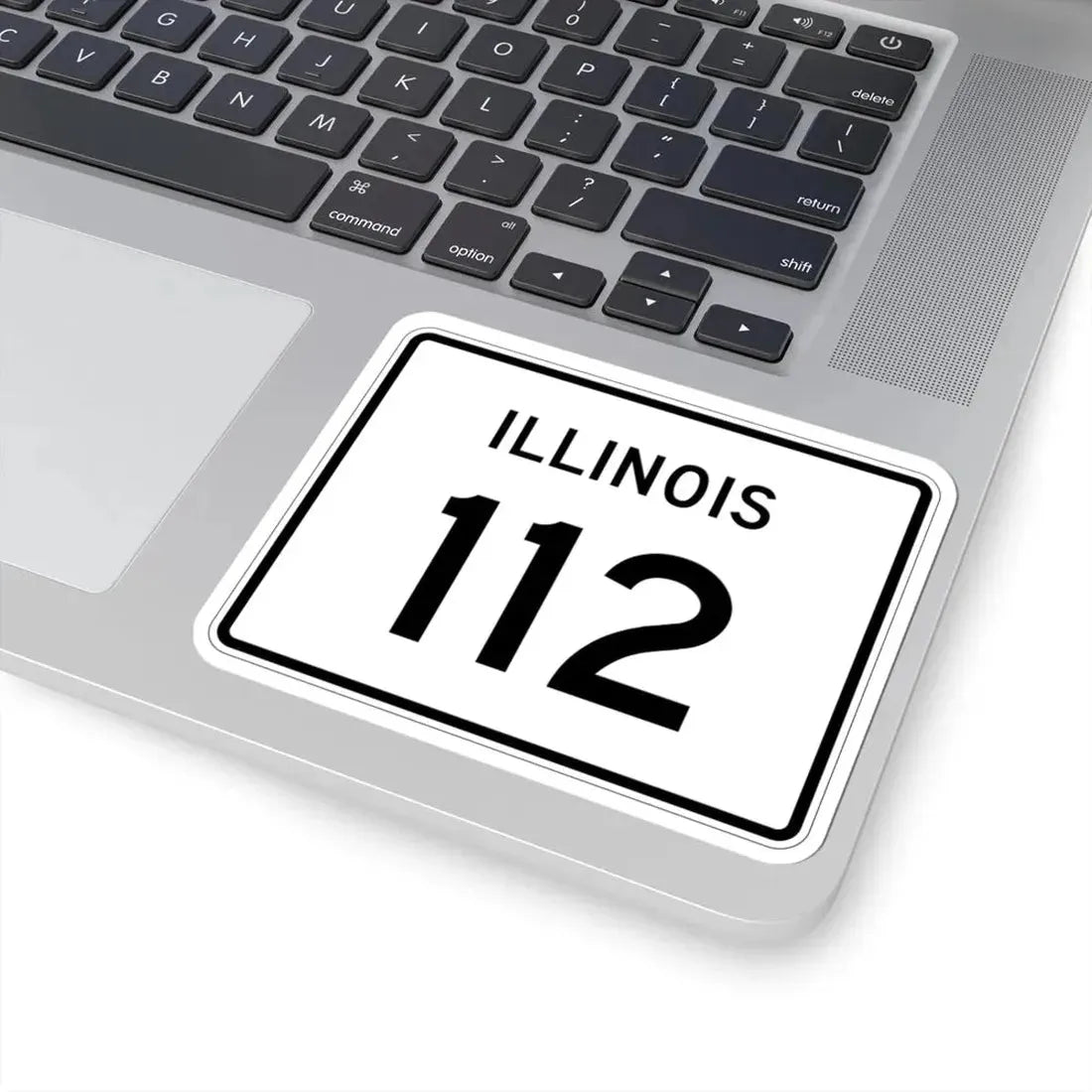 Illinois 112 (Illinois) (Road Sign) STICKER Vinyl Kiss-Cut Decal - The Sticker Space