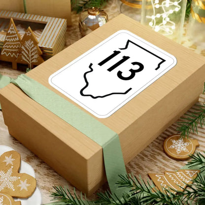 Illinois 113 1950 (Illinois) (Road Sign) STICKER Vinyl Kiss-Cut Decal - The Sticker Space