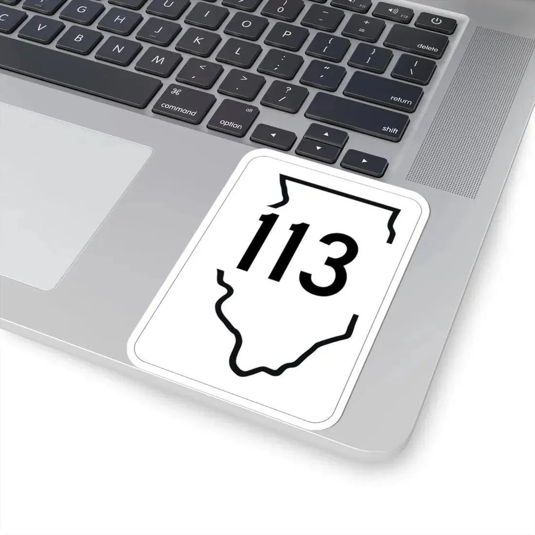 Illinois 113 1950 (Illinois) (Road Sign) STICKER Vinyl Kiss-Cut Decal - The Sticker Space