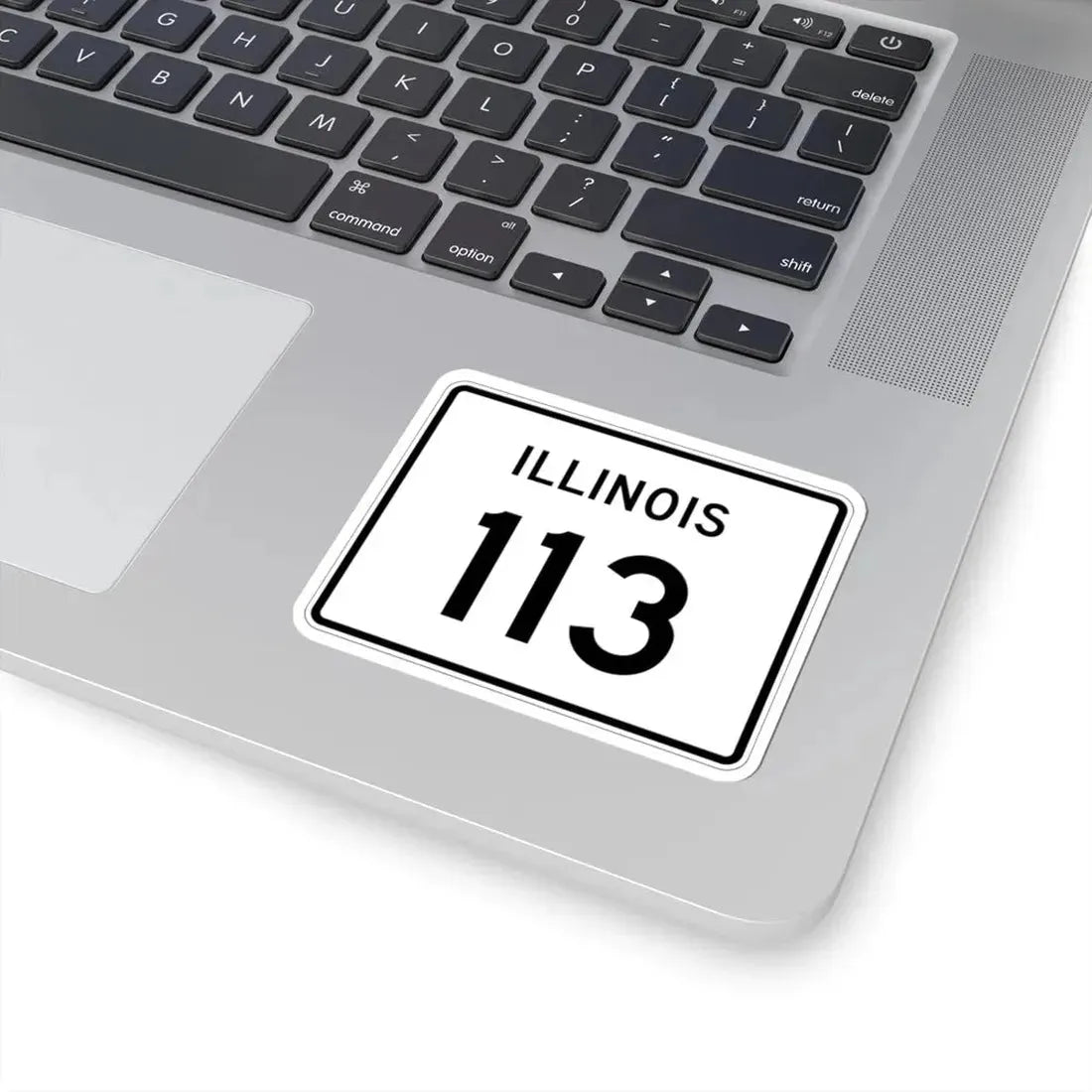 Illinois 113 (Illinois) (Road Sign) STICKER Vinyl Kiss-Cut Decal - The Sticker Space