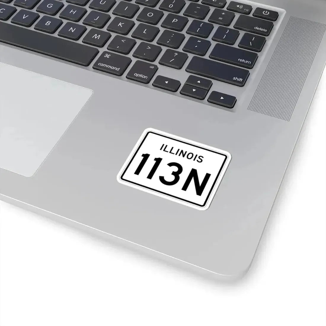 Illinois 113N (Illinois) (Road Sign) STICKER Vinyl Kiss-Cut Decal - The Sticker Space