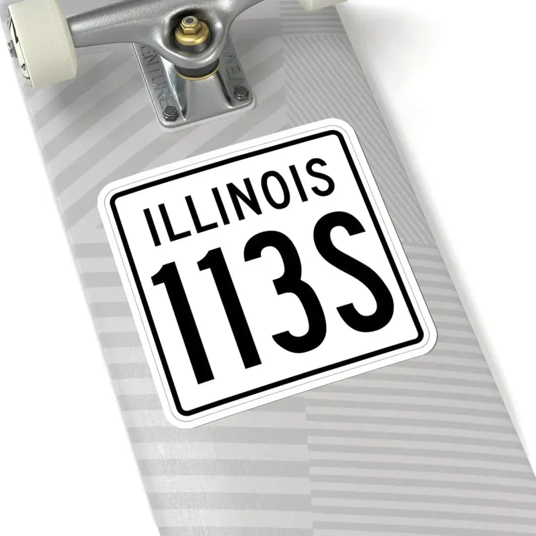 Illinois 113S 1960 (Illinois) (Road Sign) STICKER Vinyl Kiss-Cut Decal - The Sticker Space