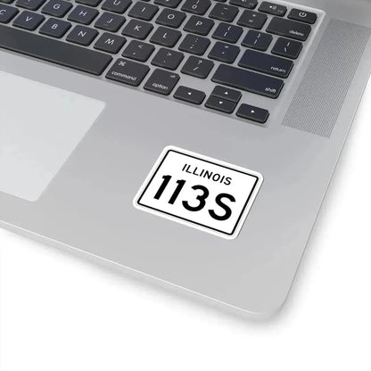 Illinois 113S (Illinois) (Road Sign) STICKER Vinyl Kiss-Cut Decal - The Sticker Space