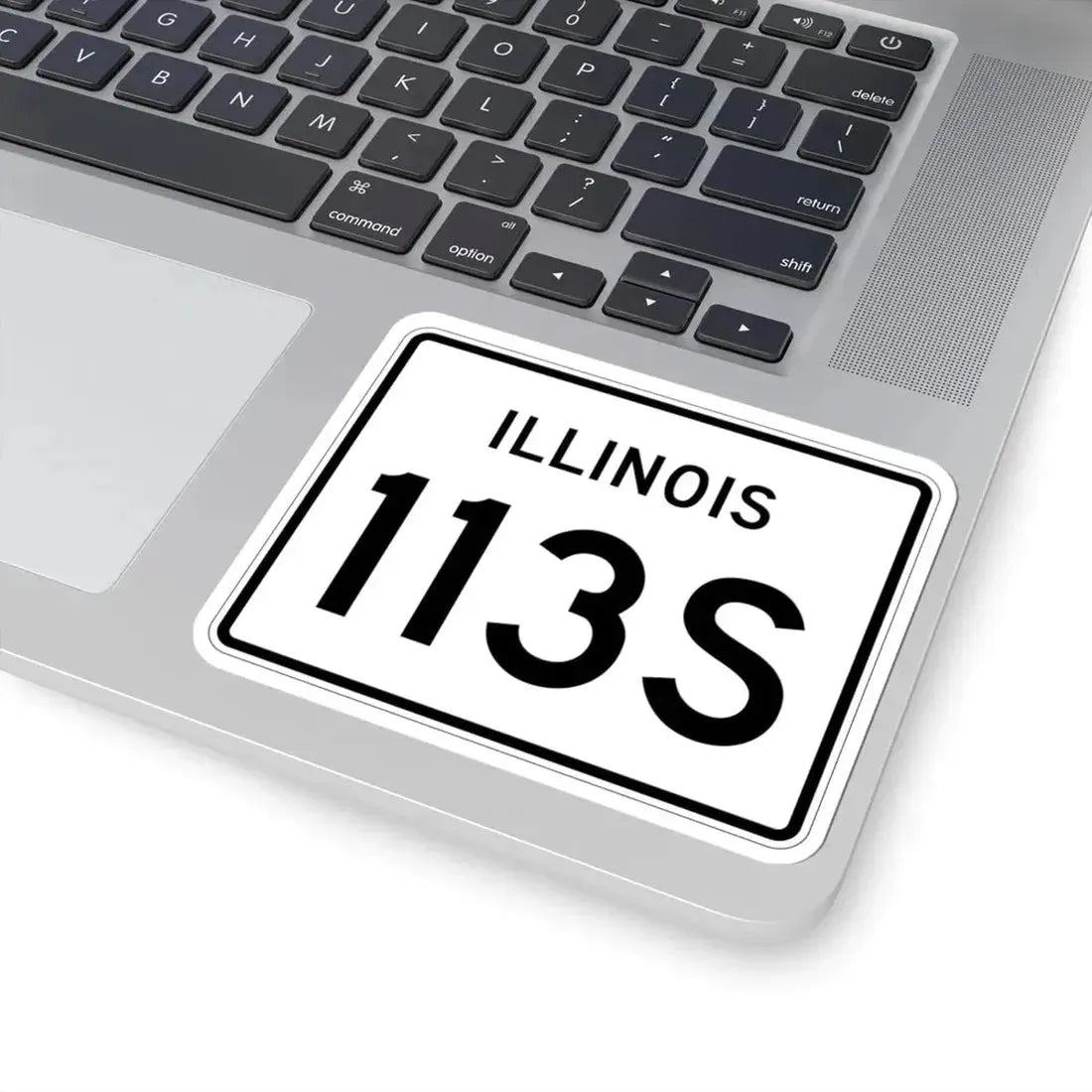 Illinois 113S (Illinois) (Road Sign) STICKER Vinyl Kiss-Cut Decal - The Sticker Space