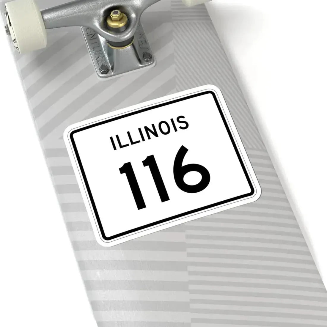 Illinois 116 (Illinois) (Road Sign) STICKER Vinyl Kiss-Cut Decal - The Sticker Space