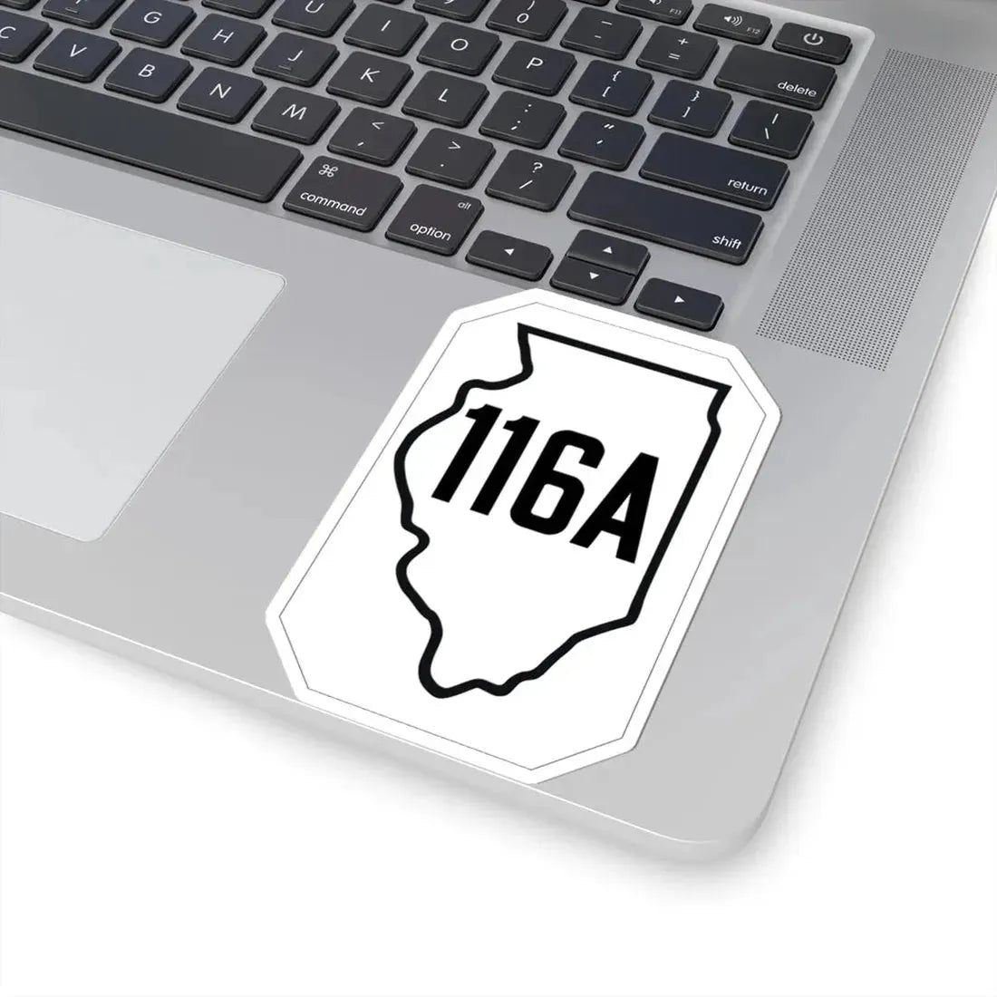 Illinois 116A 1926 (Illinois) (Road Sign) STICKER Vinyl Kiss-Cut Decal - The Sticker Space