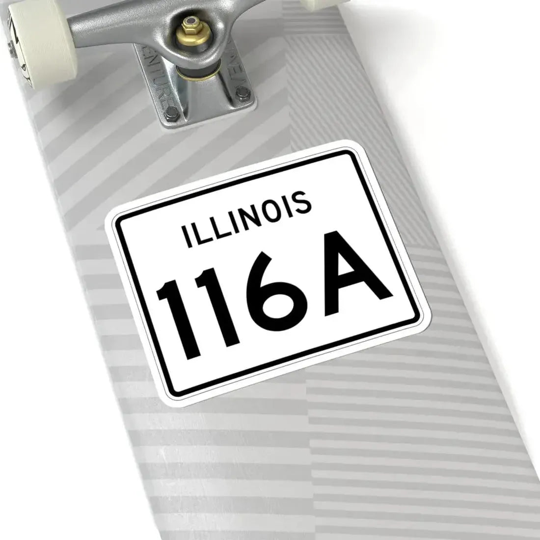 Illinois 116A (Illinois) (Road Sign) STICKER Vinyl Kiss-Cut Decal - The Sticker Space
