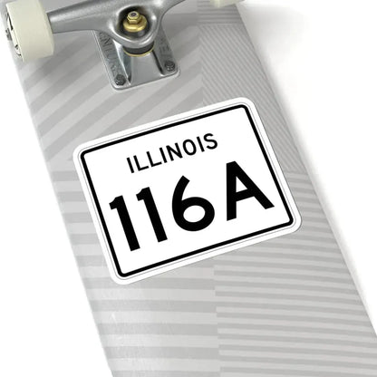 Illinois 116A (Illinois) (Road Sign) STICKER Vinyl Kiss-Cut Decal - The Sticker Space