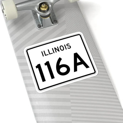 Illinois 116A (Illinois) (Road Sign) STICKER Vinyl Kiss-Cut Decal - The Sticker Space