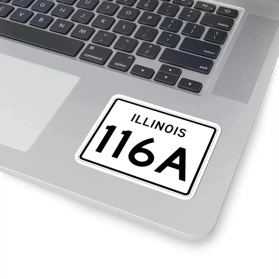 Illinois 116A (Illinois) (Road Sign) STICKER Vinyl Kiss-Cut Decal - The Sticker Space
