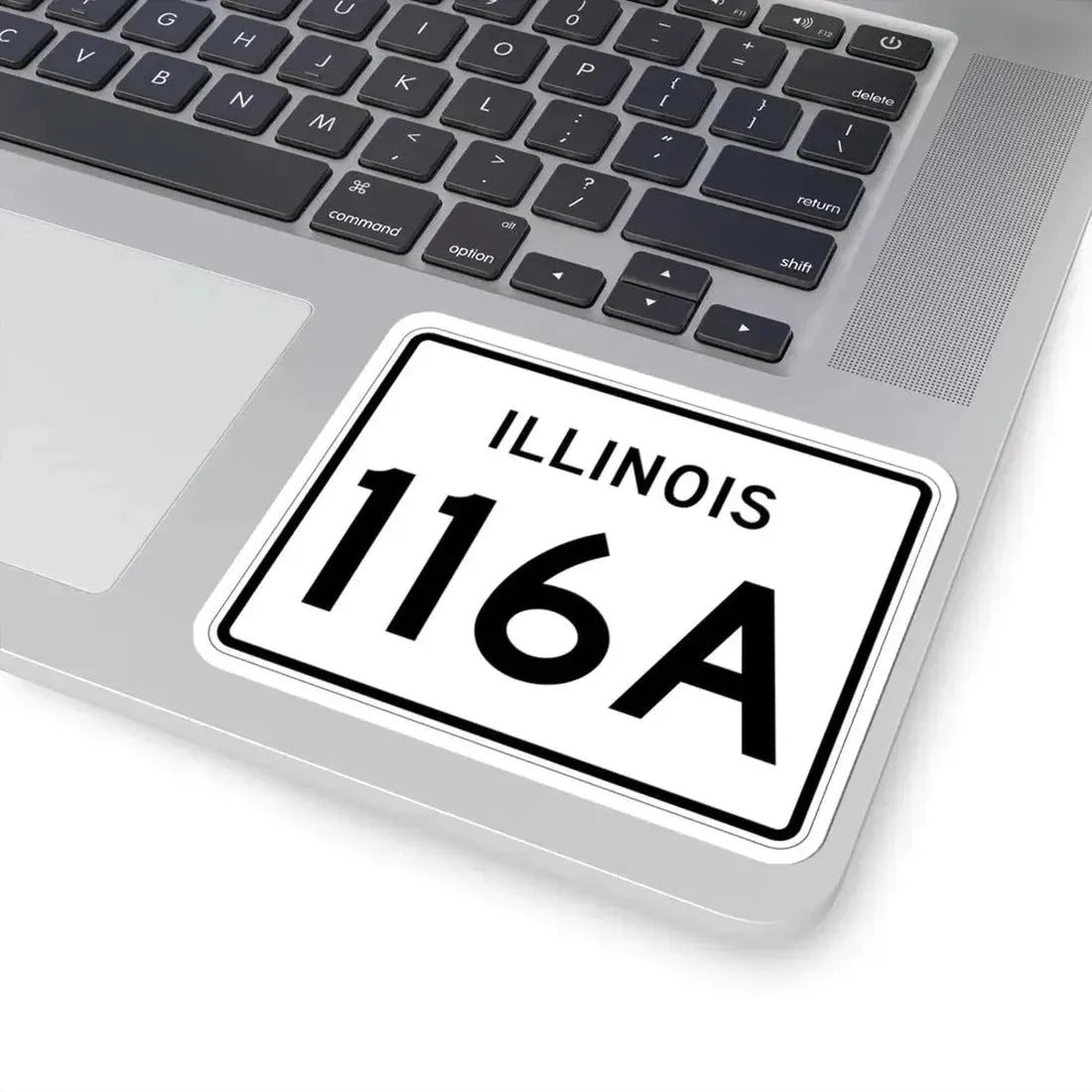 Illinois 116A (Illinois) (Road Sign) STICKER Vinyl Kiss-Cut Decal - The Sticker Space