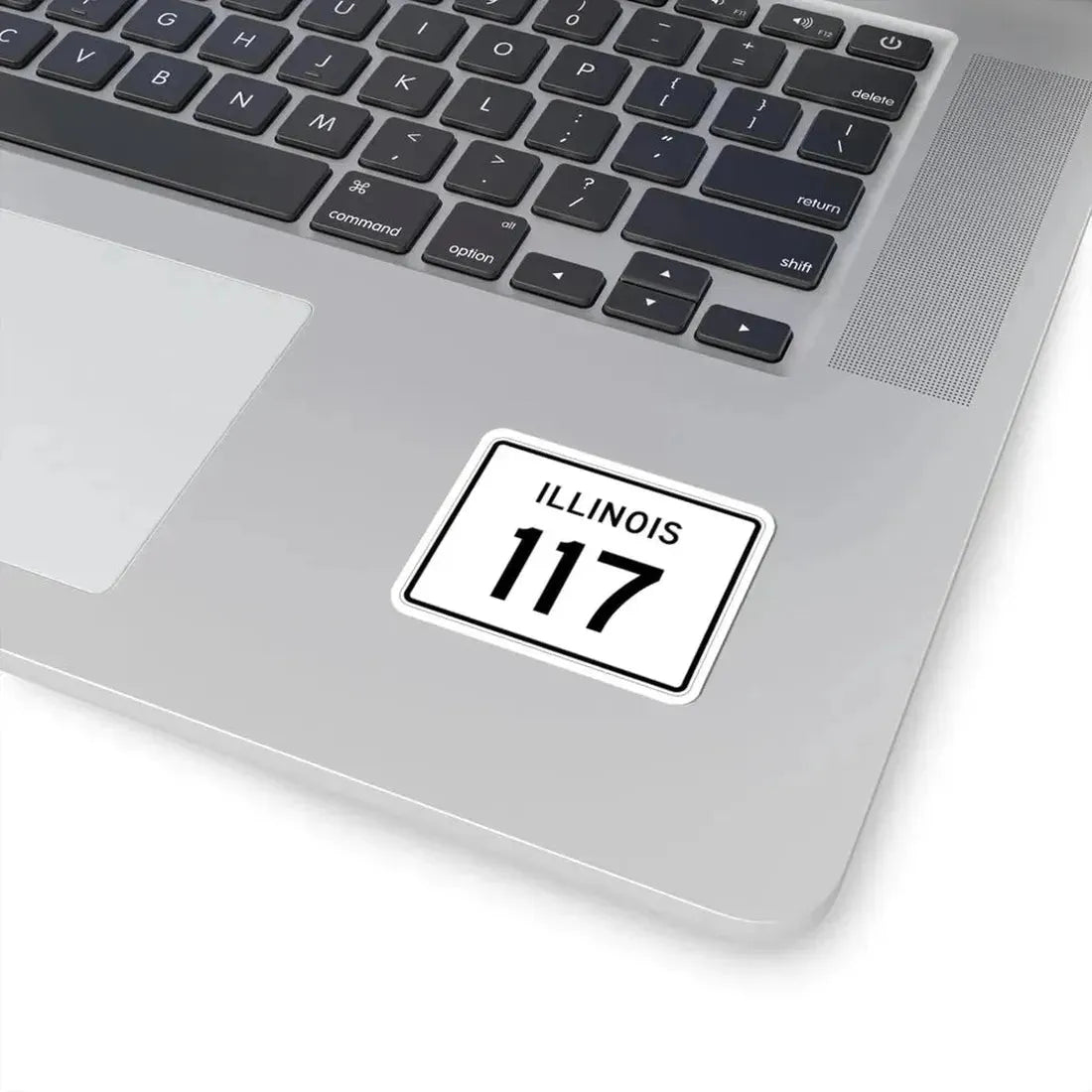 Illinois 117 (Illinois) (Road Sign) STICKER Vinyl Kiss-Cut Decal - The Sticker Space
