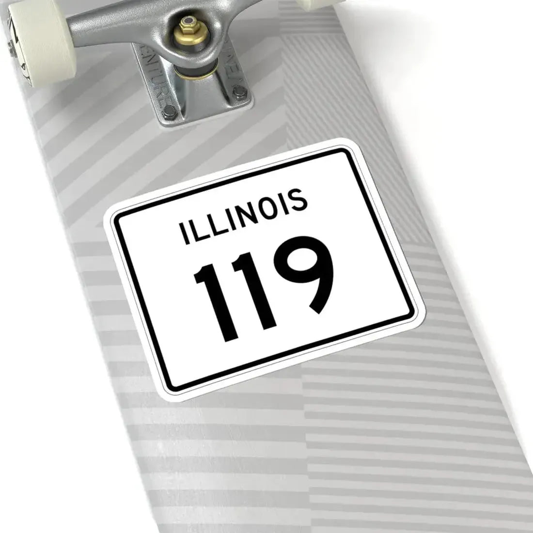 Illinois 119 (Illinois) (Road Sign) STICKER Vinyl Kiss-Cut Decal - The Sticker Space