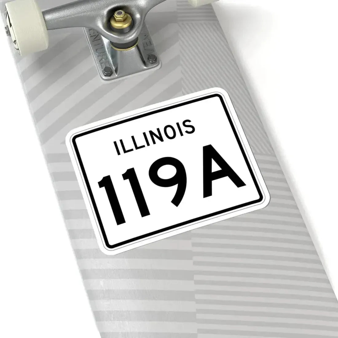 Illinois 119A (Illinois) (Road Sign) STICKER Vinyl Kiss-Cut Decal - The Sticker Space