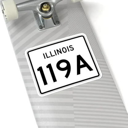 Illinois 119A (Illinois) (Road Sign) STICKER Vinyl Kiss-Cut Decal - The Sticker Space