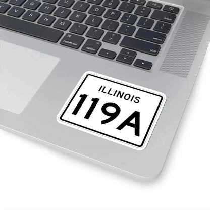 Illinois 119A (Illinois) (Road Sign) STICKER Vinyl Kiss-Cut Decal - The Sticker Space