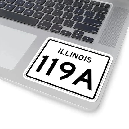 Illinois 119A (Illinois) (Road Sign) STICKER Vinyl Kiss-Cut Decal - The Sticker Space