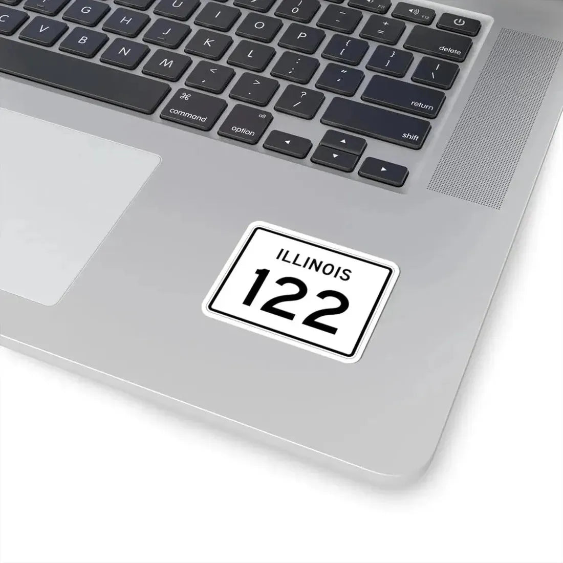 Illinois 122 (Illinois) (Road Sign) STICKER Vinyl Kiss-Cut Decal - The Sticker Space