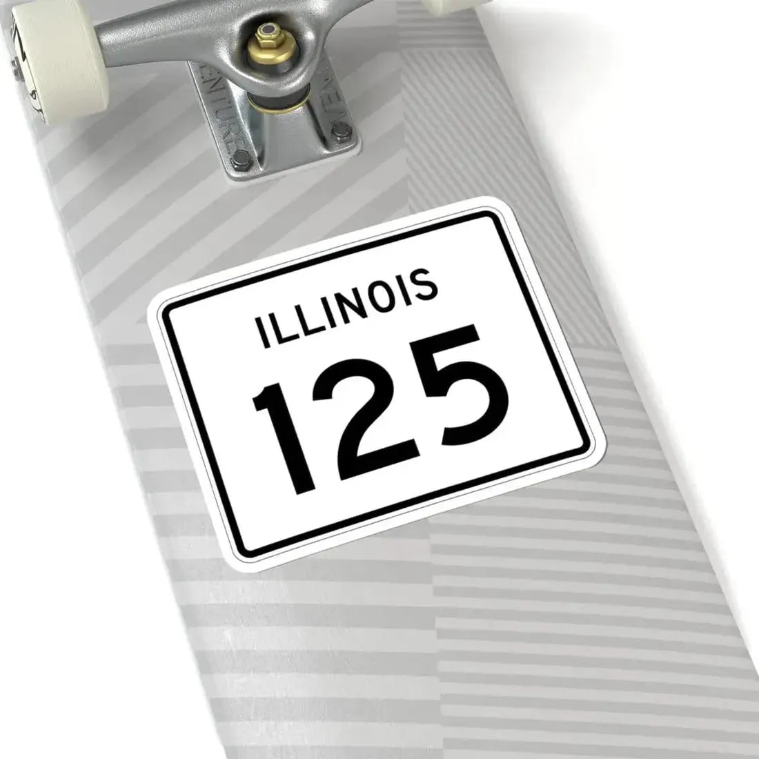 Illinois 125 (Illinois) (Road Sign) STICKER Vinyl Kiss-Cut Decal - The Sticker Space