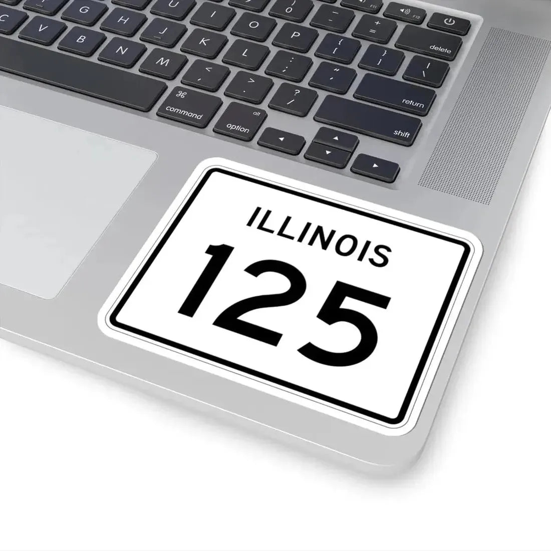 Illinois 125 (Illinois) (Road Sign) STICKER Vinyl Kiss-Cut Decal - The Sticker Space