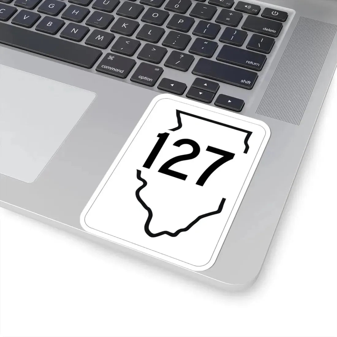 Illinois 127 1950 (Illinois) (Road Sign) STICKER Vinyl Kiss-Cut Decal - The Sticker Space