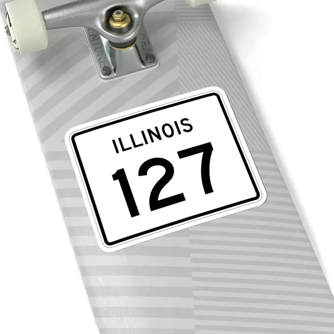 Illinois 127 (Illinois) (Road Sign) STICKER Vinyl Kiss-Cut Decal - The Sticker Space