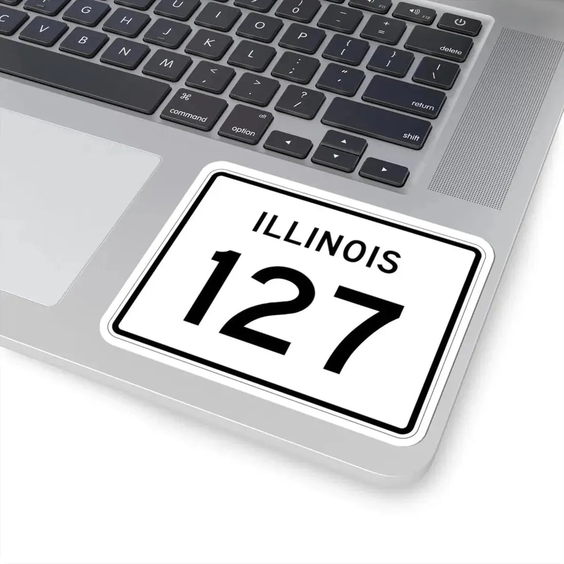 Illinois 127 (Illinois) (Road Sign) STICKER Vinyl Kiss-Cut Decal - The Sticker Space