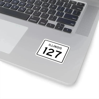 Illinois 127 (Illinois) (Road Sign) STICKER Vinyl Kiss-Cut Decal - The Sticker Space