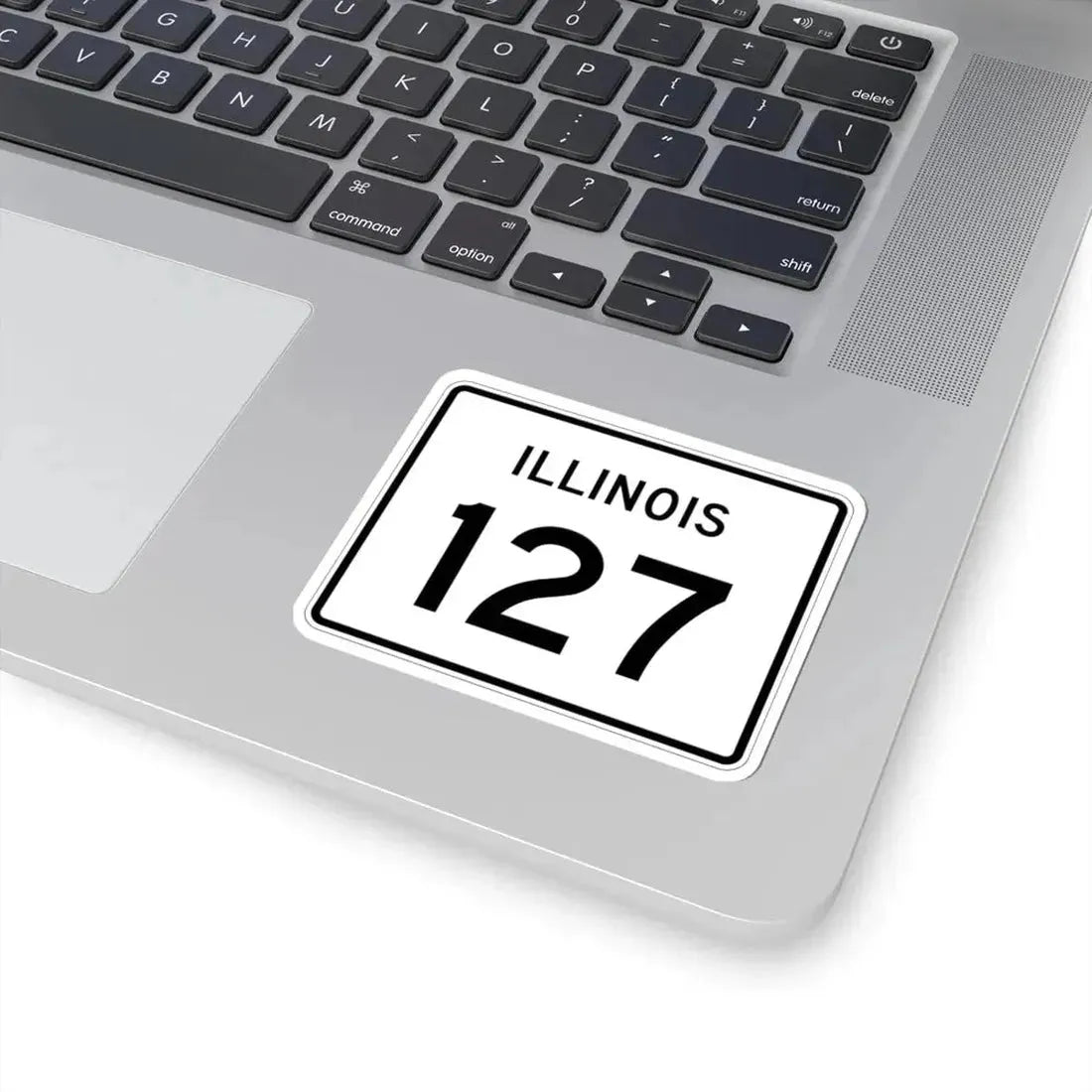 Illinois 127 (Illinois) (Road Sign) STICKER Vinyl Kiss-Cut Decal - The Sticker Space