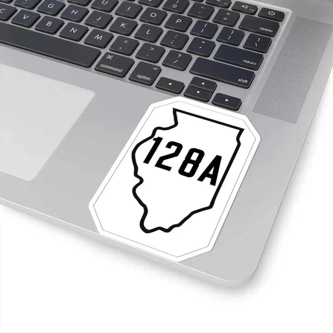 Illinois 128A 1926 (Illinois) (Road Sign) STICKER Vinyl Kiss-Cut Decal - The Sticker Space