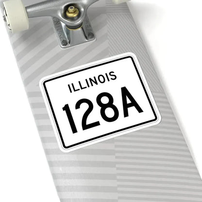 Illinois 128A (Illinois) (Road Sign) STICKER Vinyl Kiss-Cut Decal - The Sticker Space