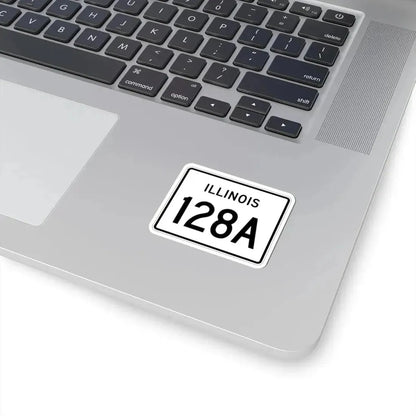 Illinois 128A (Illinois) (Road Sign) STICKER Vinyl Kiss-Cut Decal - The Sticker Space