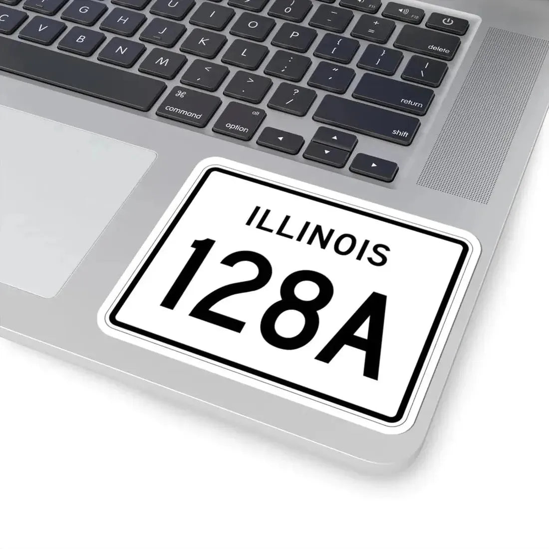 Illinois 128A (Illinois) (Road Sign) STICKER Vinyl Kiss-Cut Decal - The Sticker Space