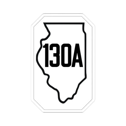 Illinois 130A 1926 (Illinois) (Road Sign) STICKER Vinyl Kiss-Cut Decal 3 Inch White - The Sticker Space