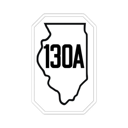 Illinois 130A 1926 (Illinois) (Road Sign) STICKER Vinyl Kiss-Cut Decal 6 Inch White - The Sticker Space