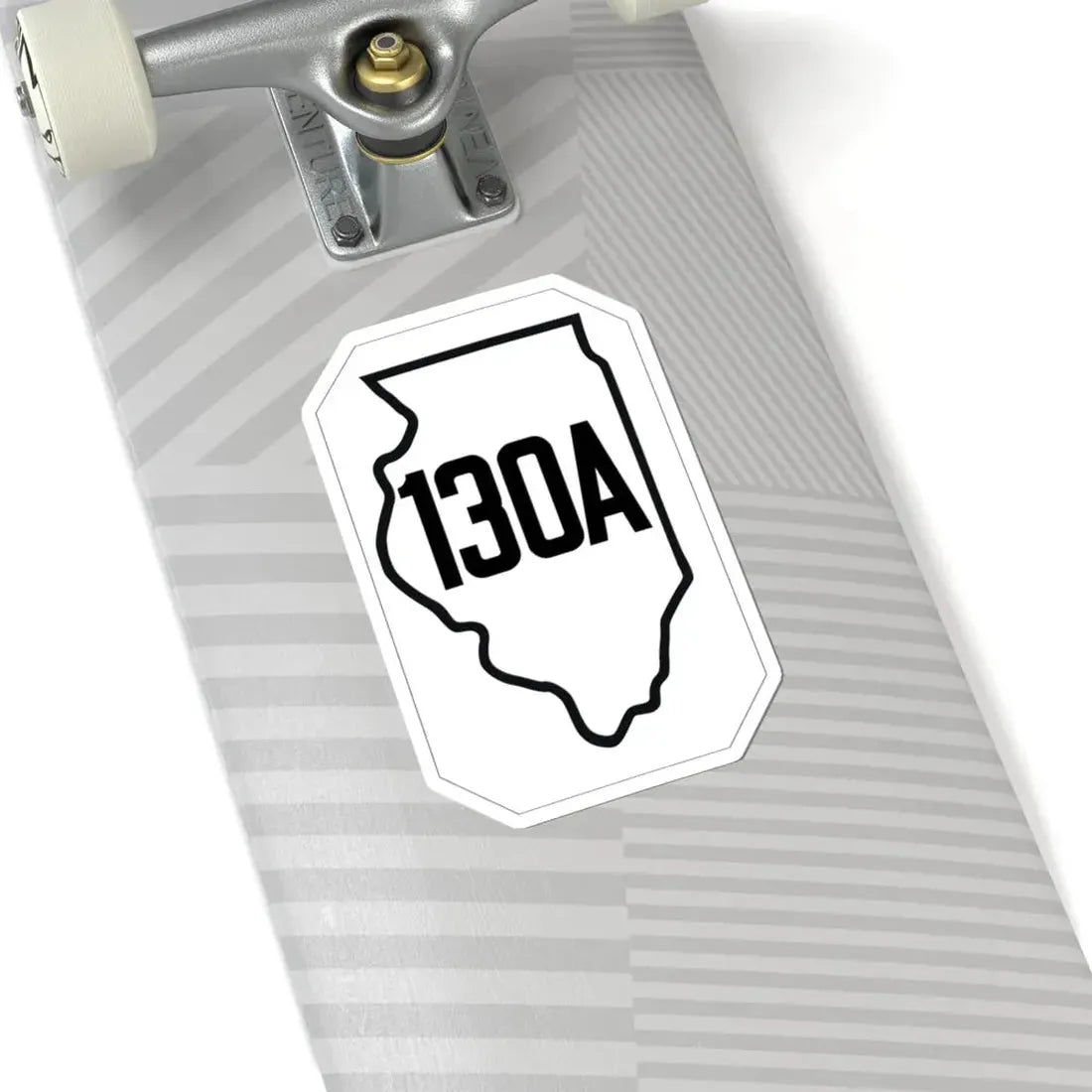 Illinois 130A 1926 (Illinois) (Road Sign) STICKER Vinyl Kiss-Cut Decal - The Sticker Space